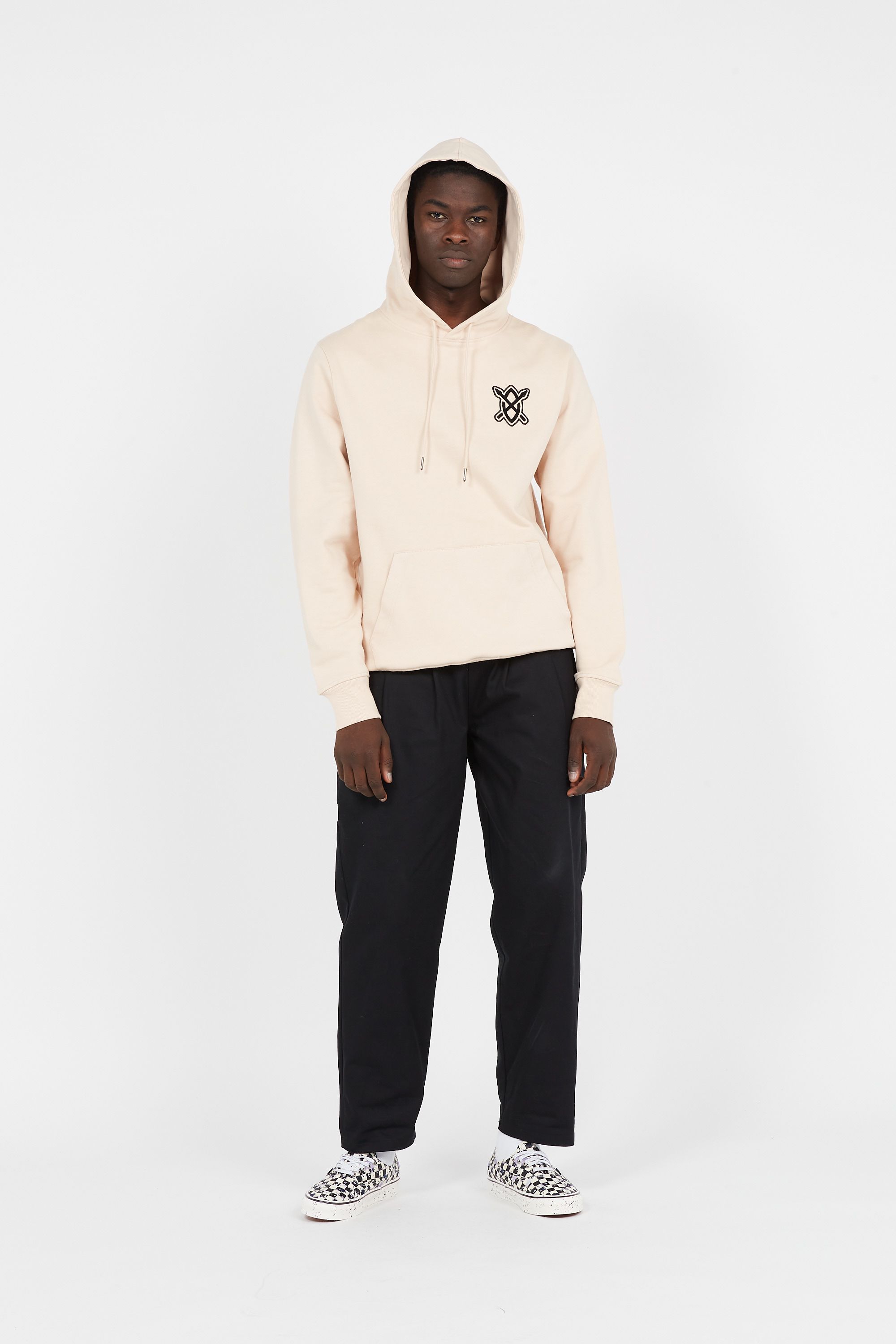 Daily Paper Hoodie hoshi patch hood Beige