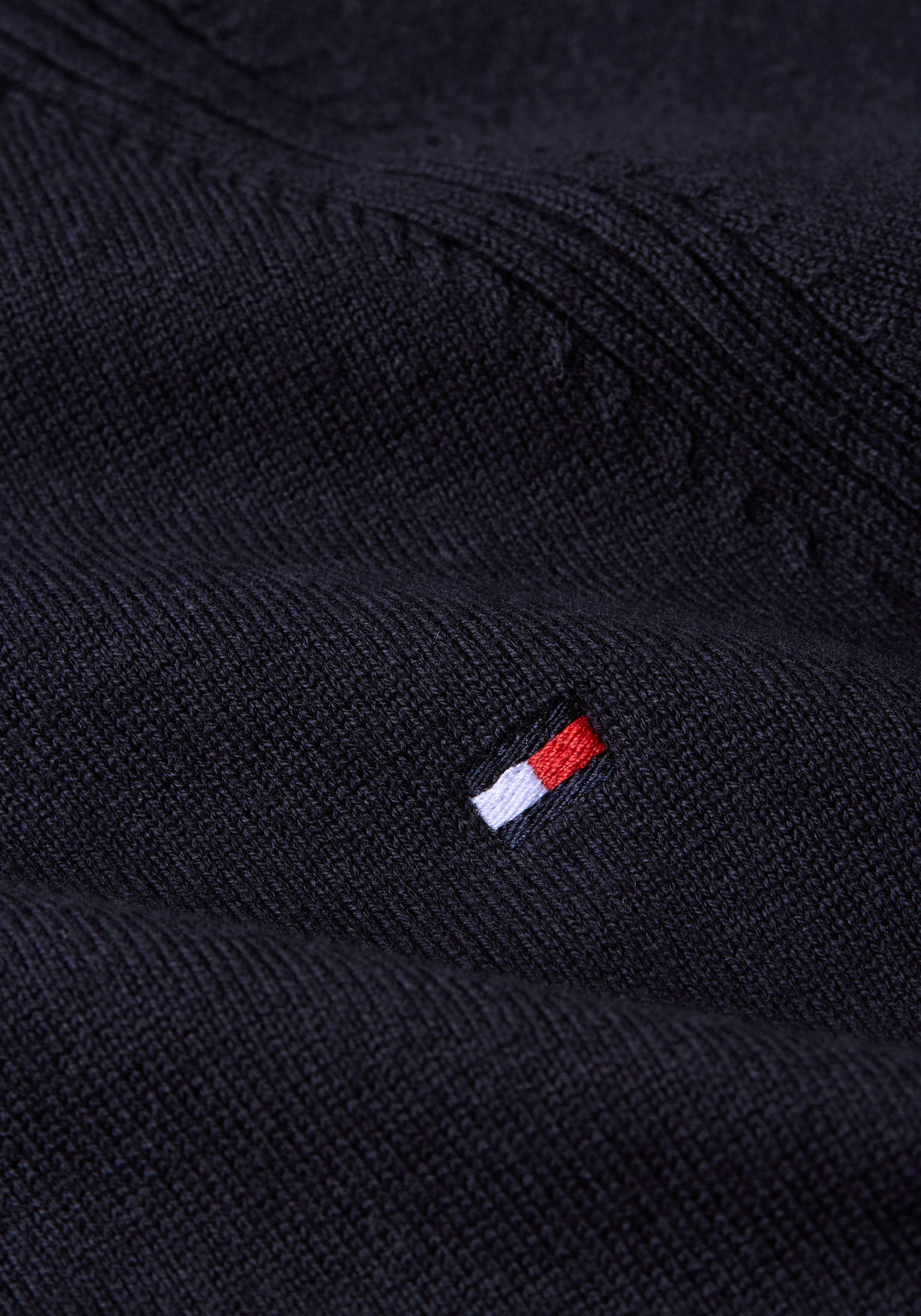 Tommy Hilfiger Jerseykleid »CO JERSEY STITCH F&F DRESS« mit Logostickerei auf der Brust