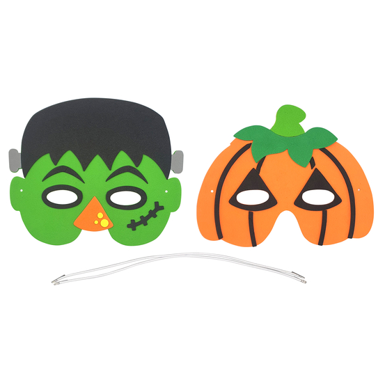 Masques à fabriquer Citrouille et Monstre pour Halloween