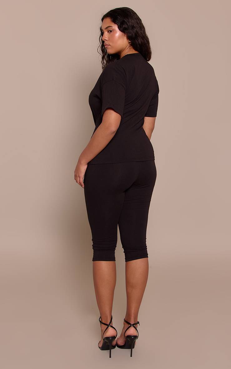 Noir Pantalon Capri Sculptant