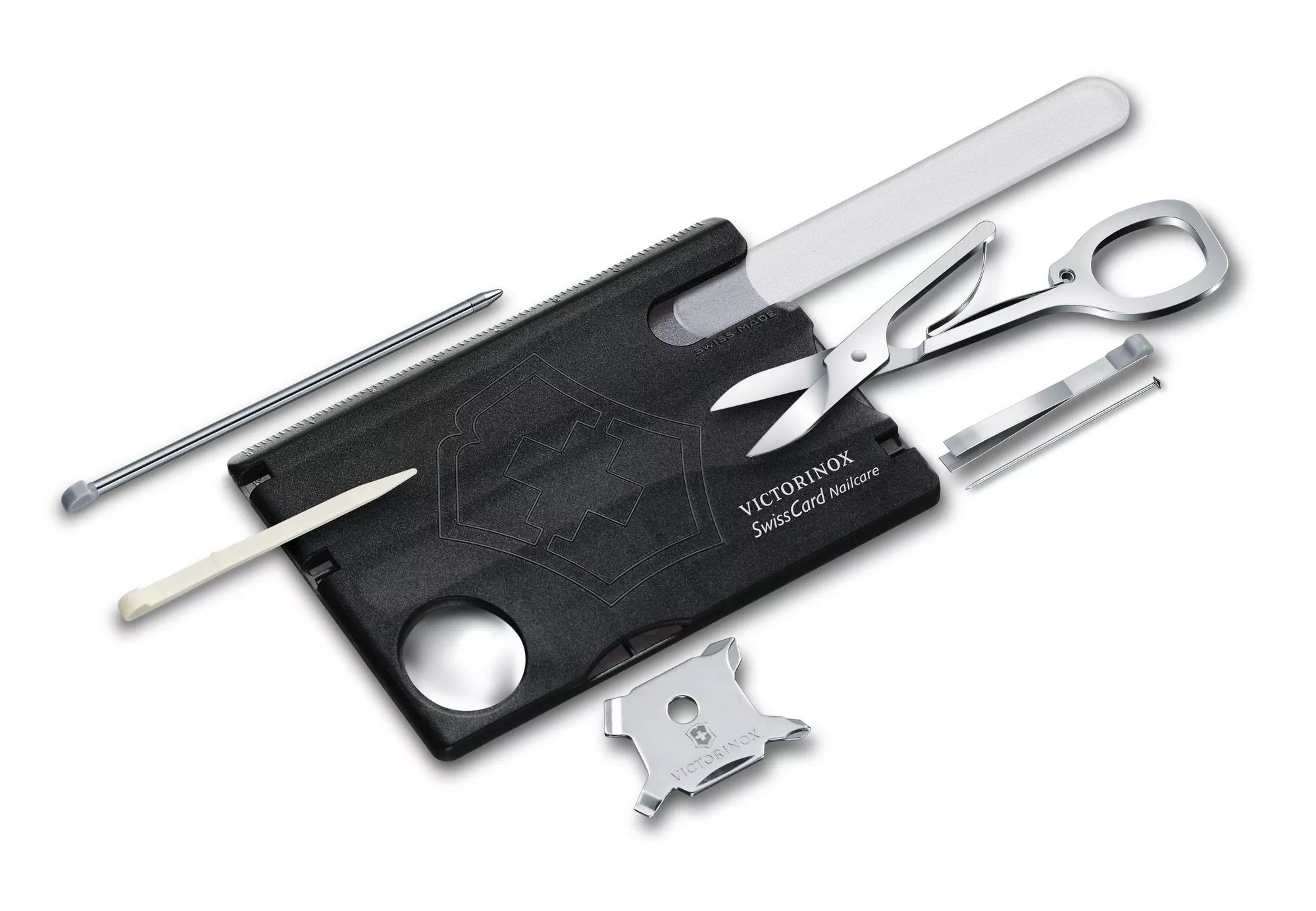 Swiss Card Nailcare-schwarz transparent