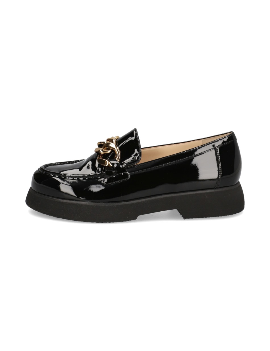 Lackleder Slipper
