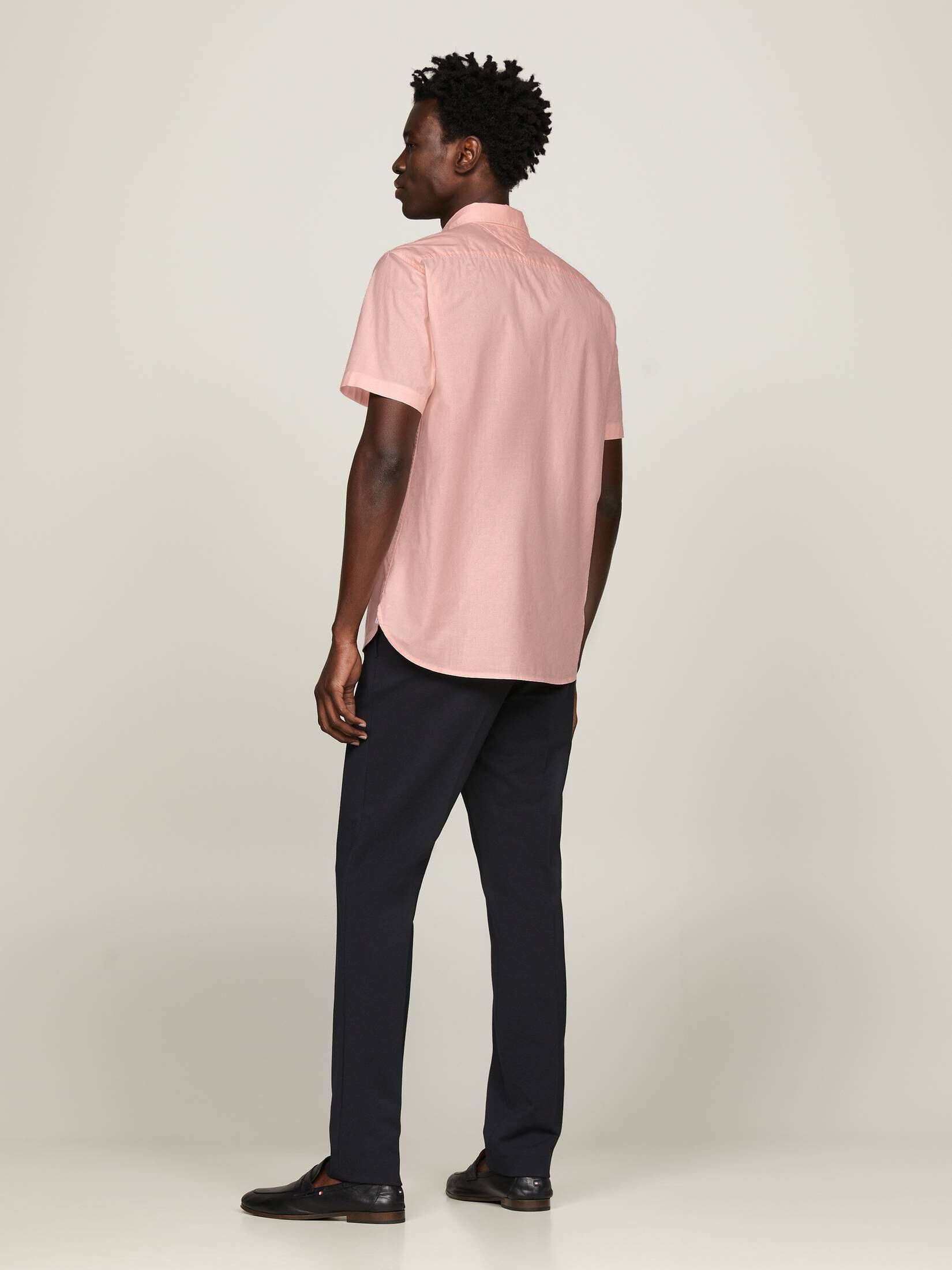 Tommy Hilfiger| Herren Hemd aus Baumwolle FLEX POPLIN Kurzarm Regular Fit