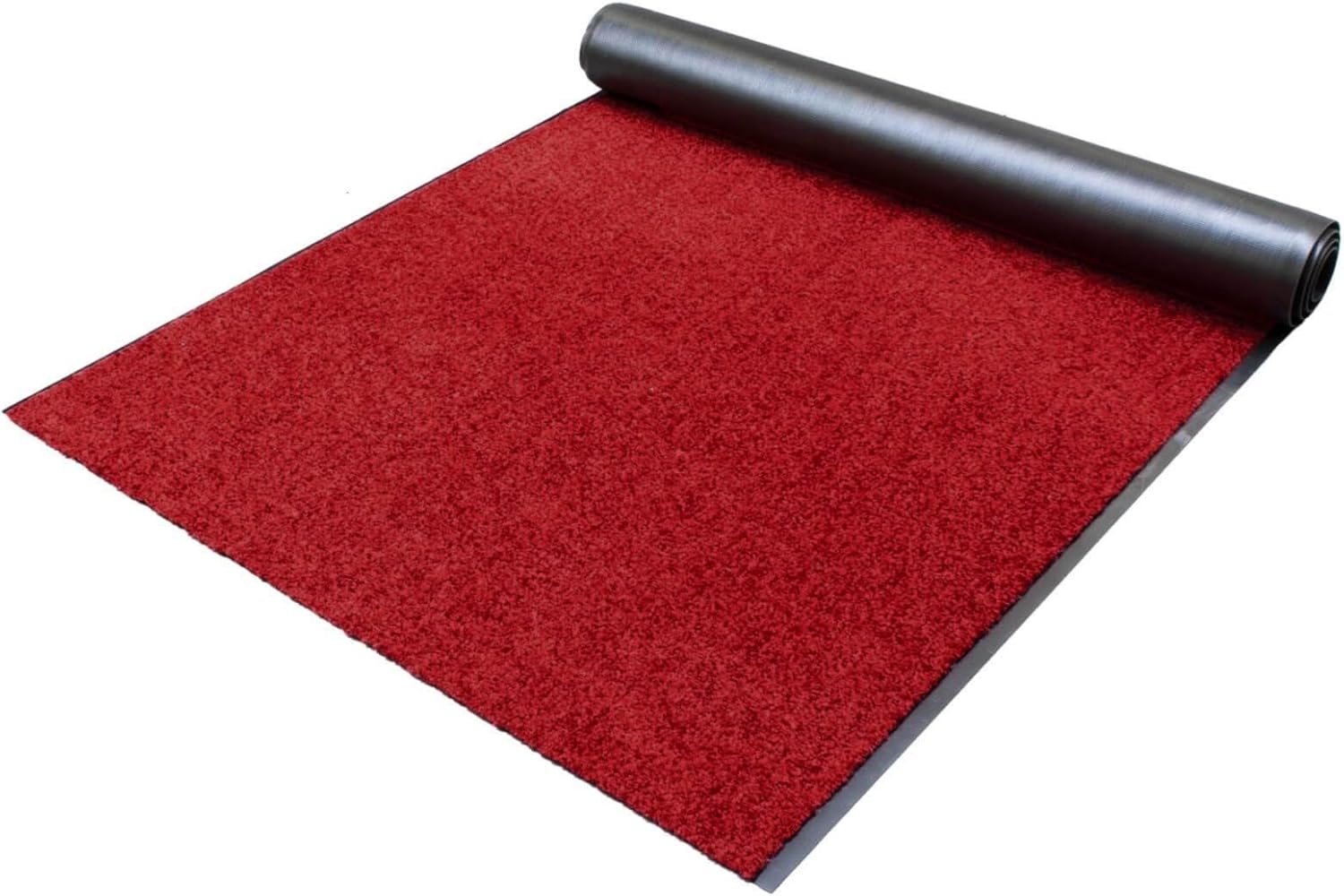 Primaflor Sauberlauf nach Maß - CLEAN, Rot, 90 x 300 cm, Rutschfester Schmutzfangläufer Meterware, Robuster Küchenläufer, Zuschneidbarer Teppichläufer, Eingangsmatte für Flur und Windfang
