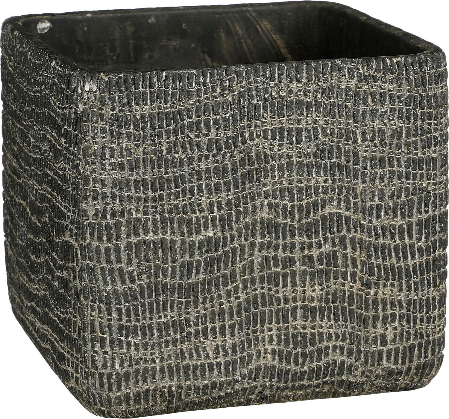 Mica Decorations bloempot Siri grijs 17,5 x 17,5 x 16 cm