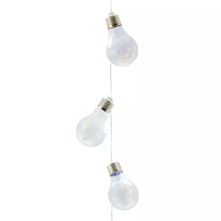 Guirlande lumineuse ampoule 2,70 m 10 LED Guinguette Multicolore