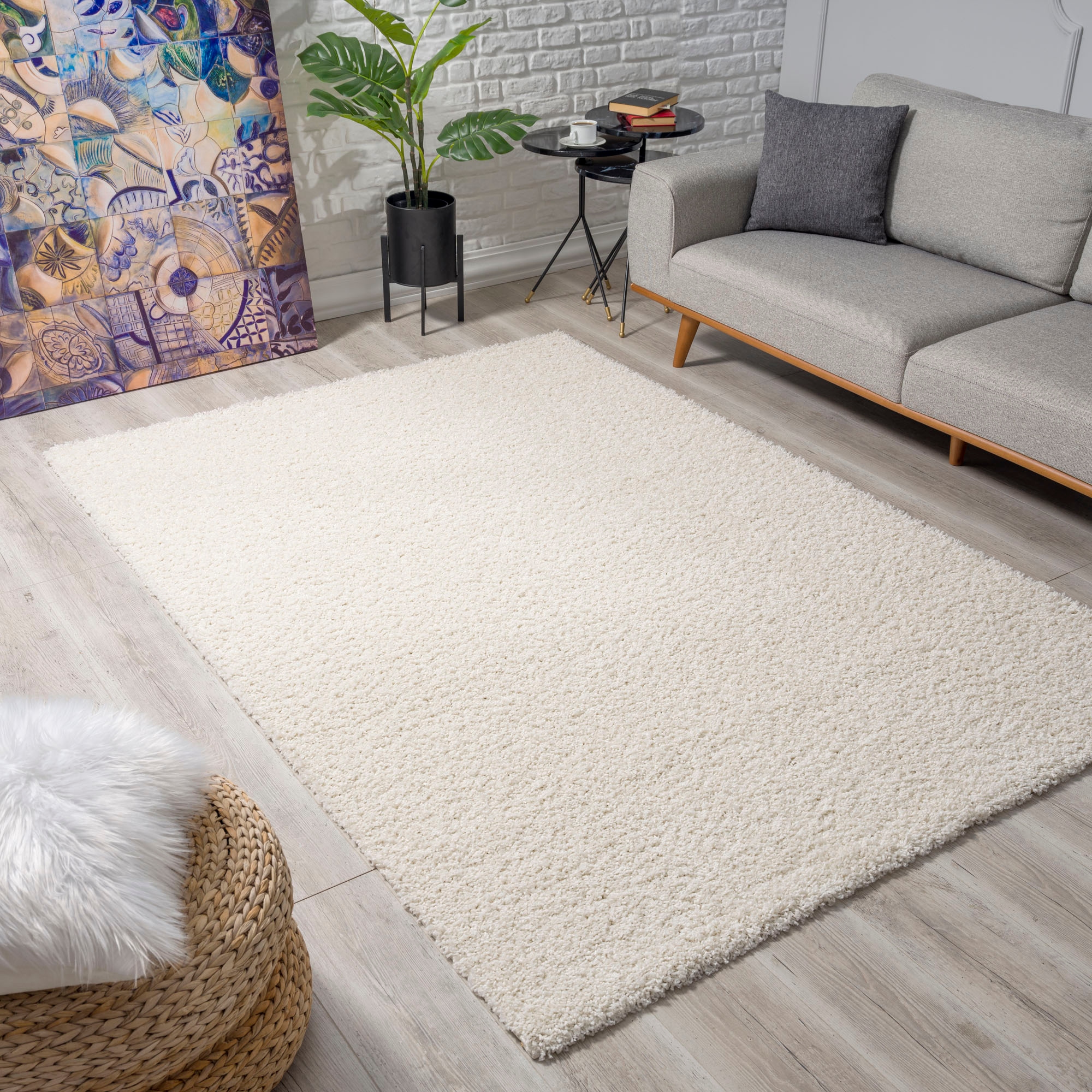 Sanat Hochflor-Teppich »LOCA« rechteckig 30 mm Höhe Wohnzimmer, Langflor, Shaggy, Schlafzimmer