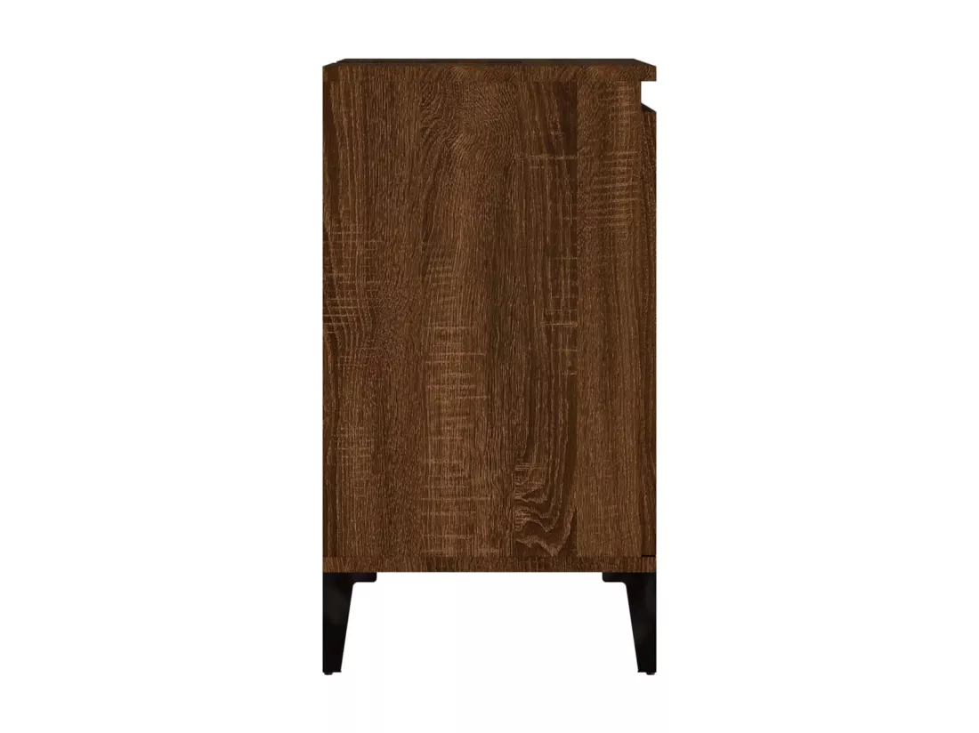 Meuble d'évier chêne marron 58x33x60 cm bois d'ingénierie