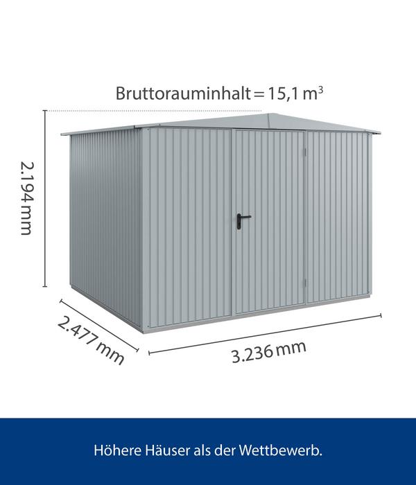 Hörmann Berry-Gerätehaus Classic-S Typ 3,