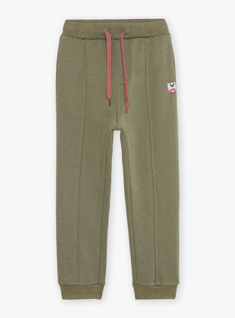 Jogging kaki uni en molleton