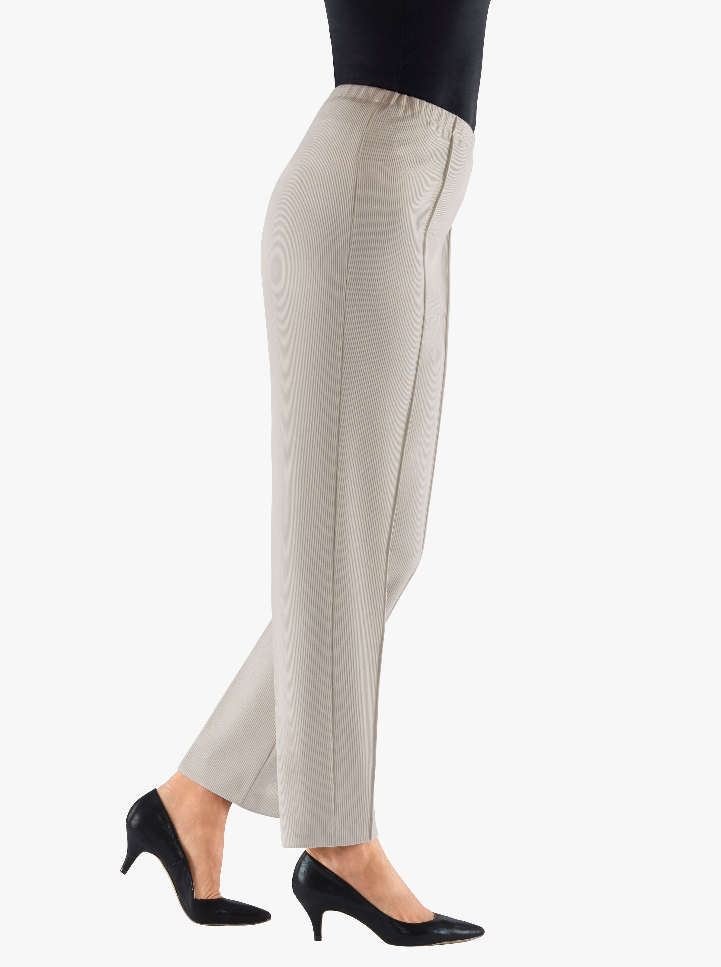 Jerseyhose mit Ripp-Struktur