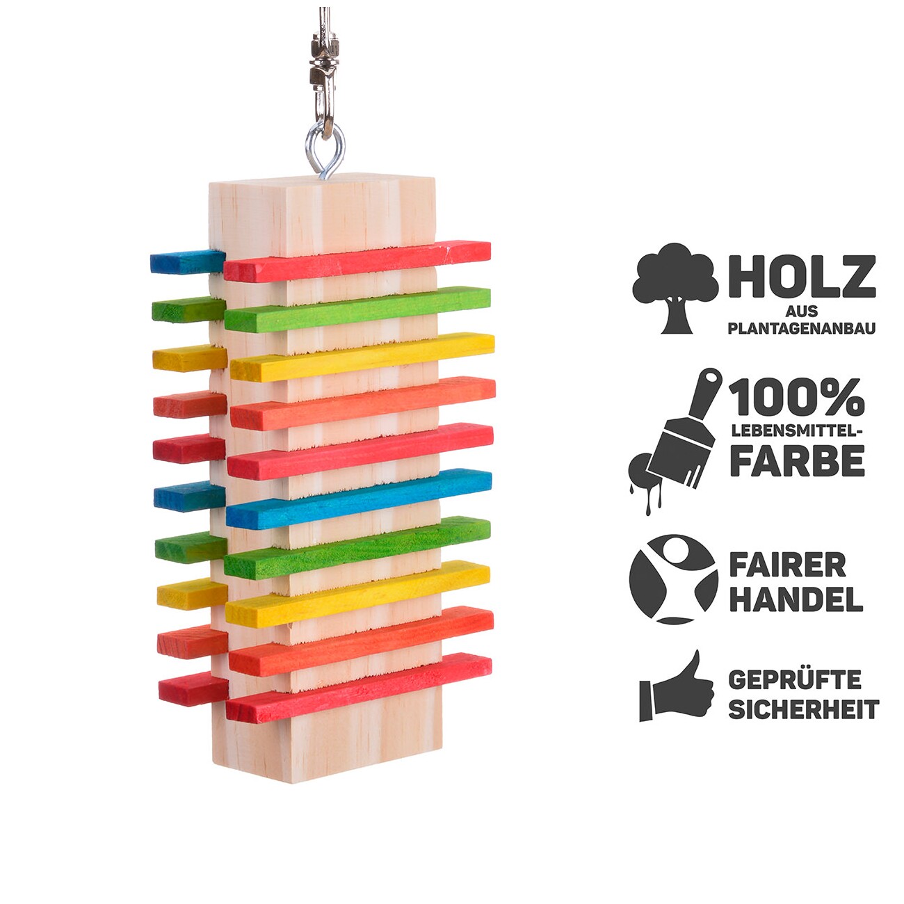 HappyBird Papageienspielzeug Slidy II
