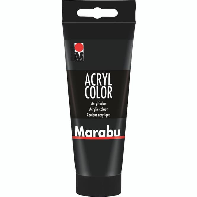 Marabu - Acryl Farbe - Schwarz - 1 Tube á 100 ml