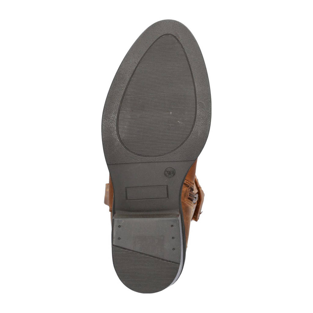 Nelson Kids leren cowboylaarzen cognac