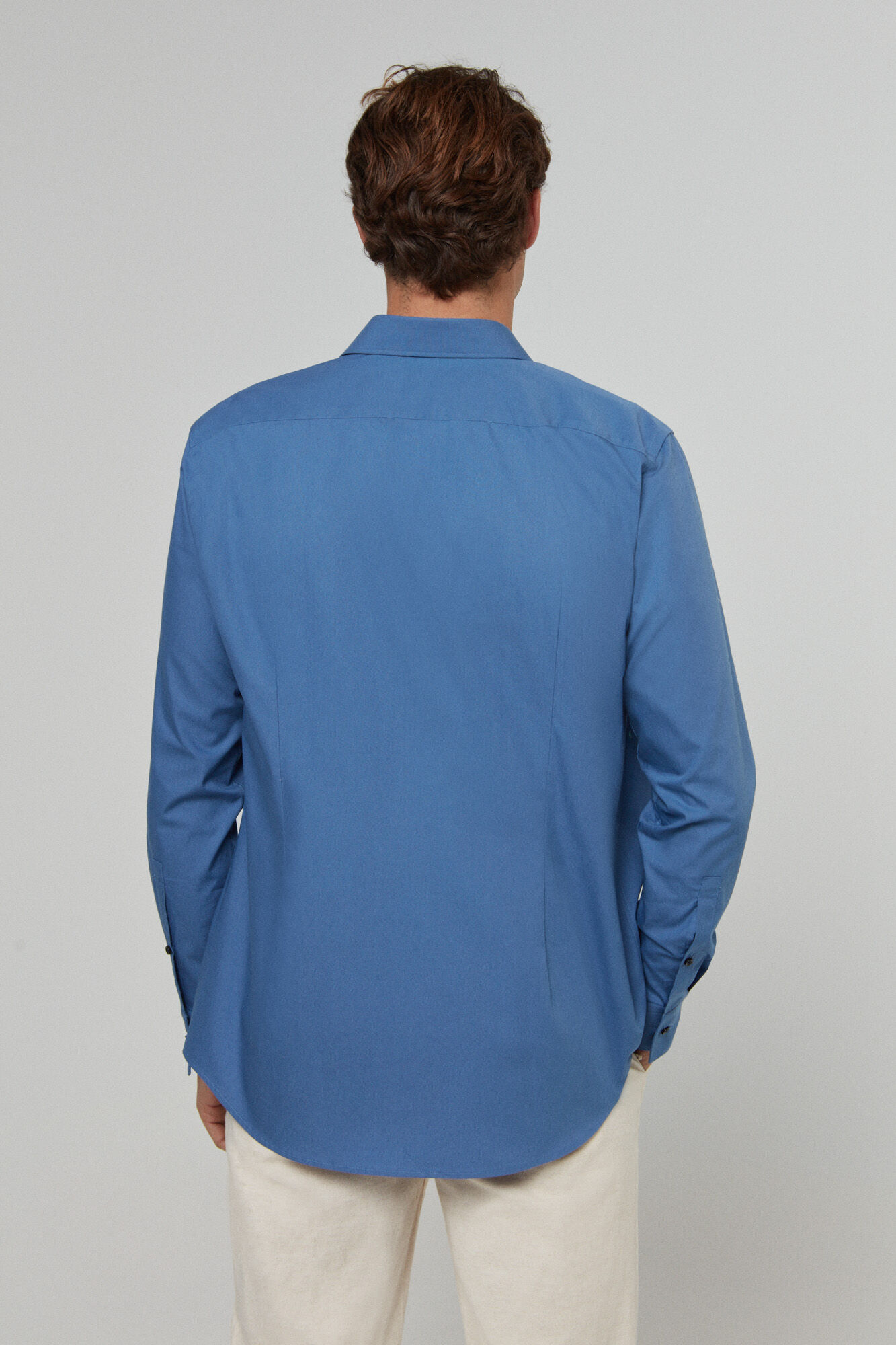Camisa social - azul médio