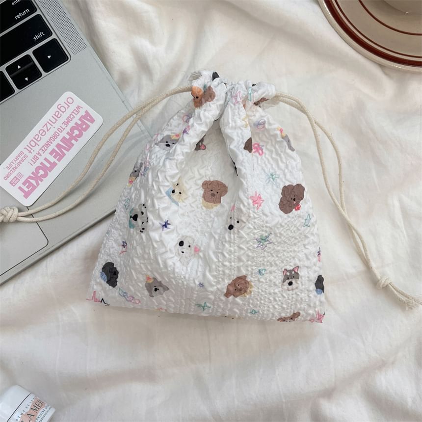 Bitabis - Print trekkoord etui make-up sanitair