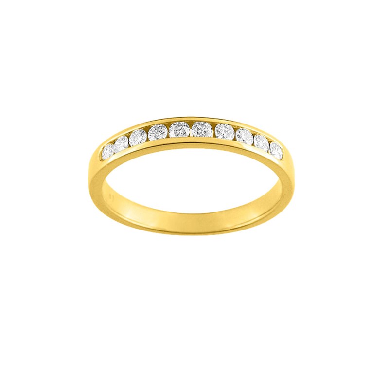 Bague Femme - Or 18 Carats - Diamant