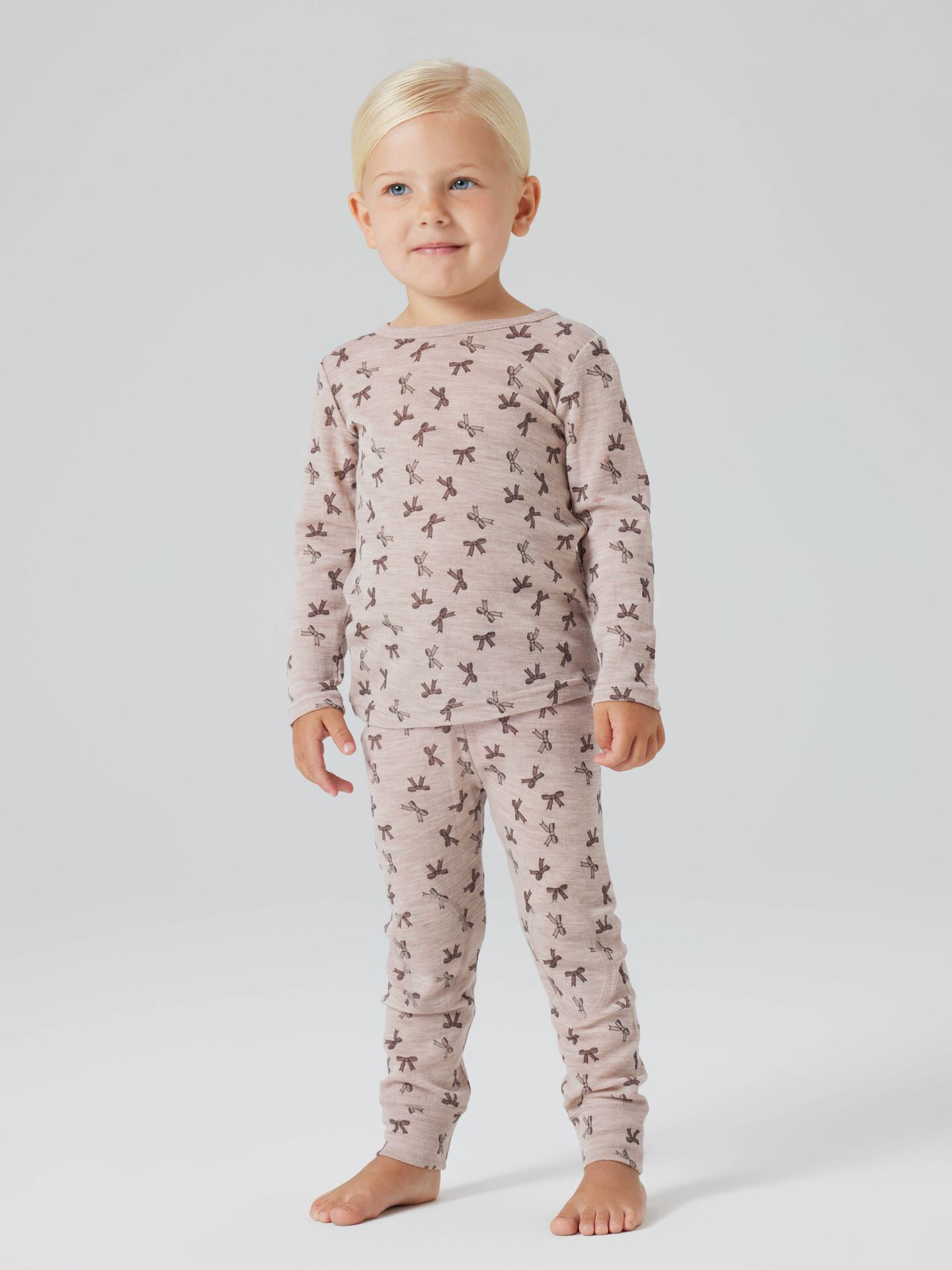 Wang Wool Rib Long Sleeve Top All Over Print