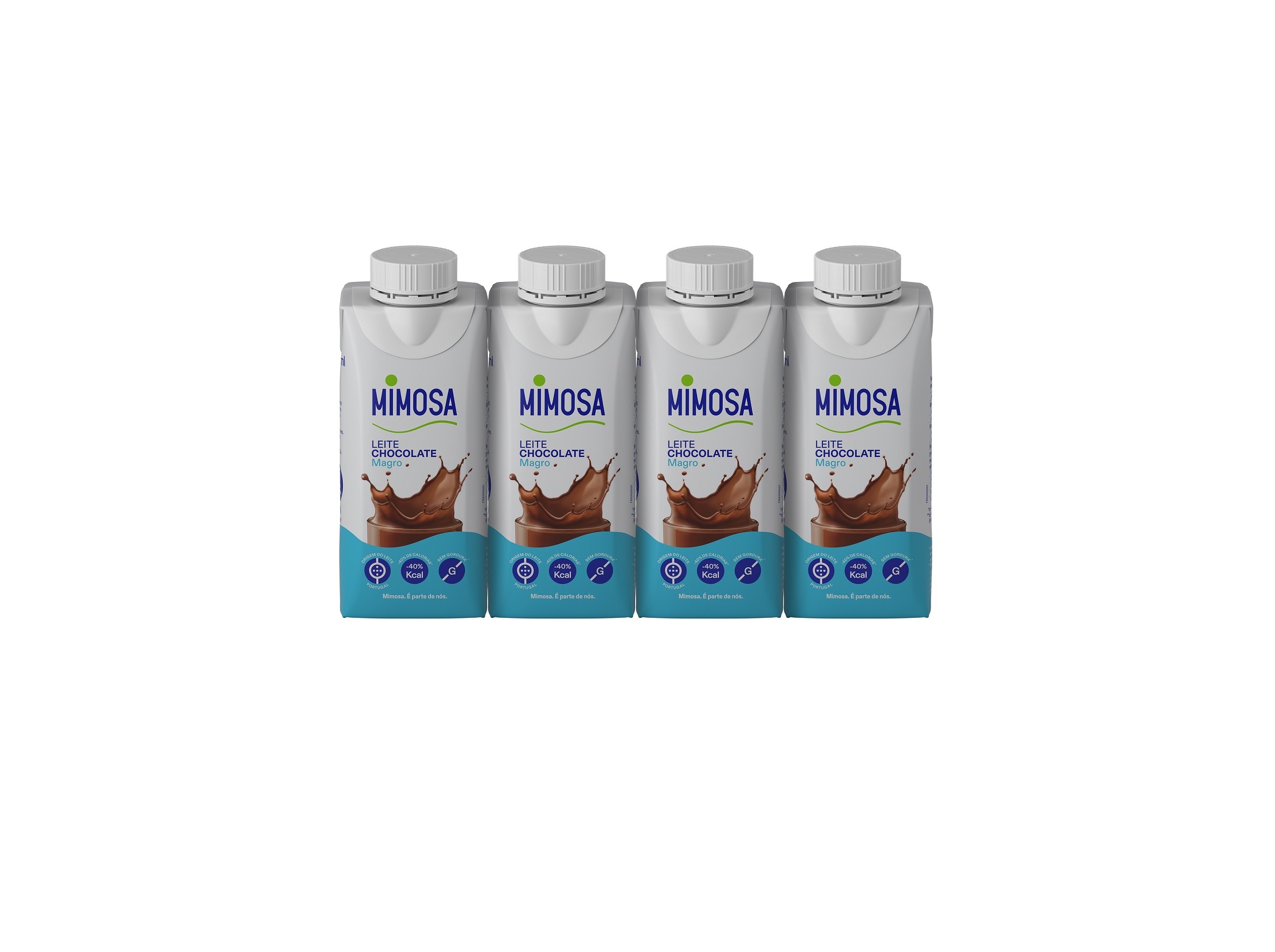 LEITE MIMOSA MAGRO COM CHOCOLATE 4X200ML