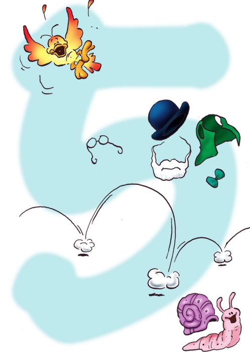 Doodles | Verjaardagskaart | muis | abraham