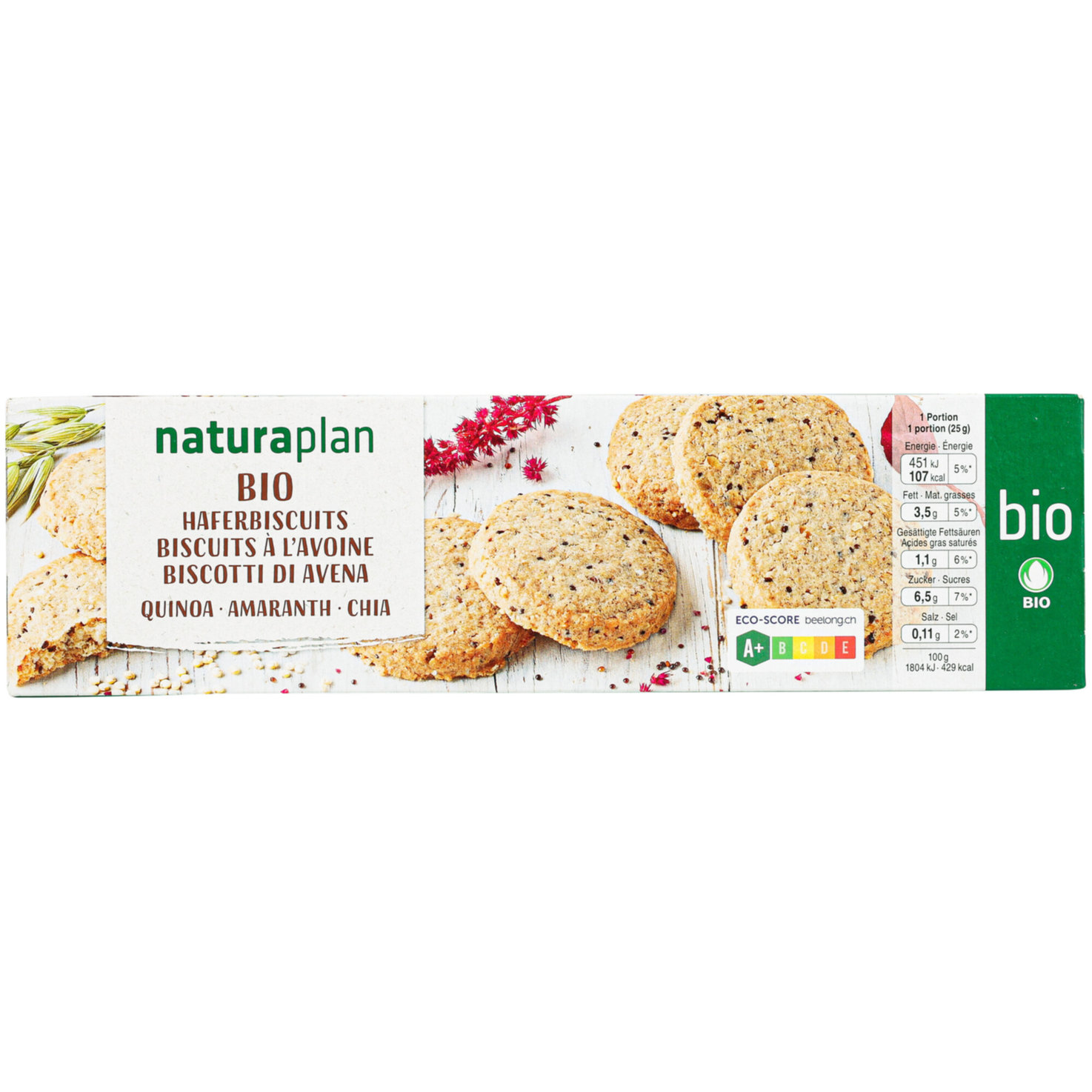 Naturaplan Bio Haferbiscuit Quinoa