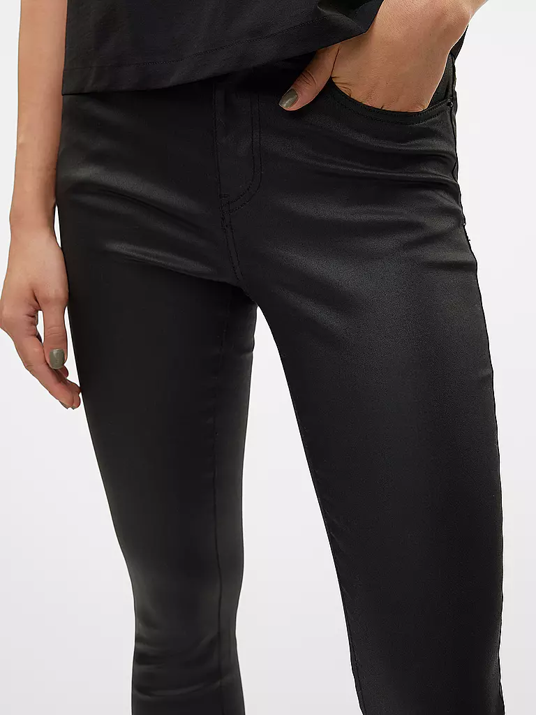 VERO MODA Hose Skinny Fit VMFLASH schwarz