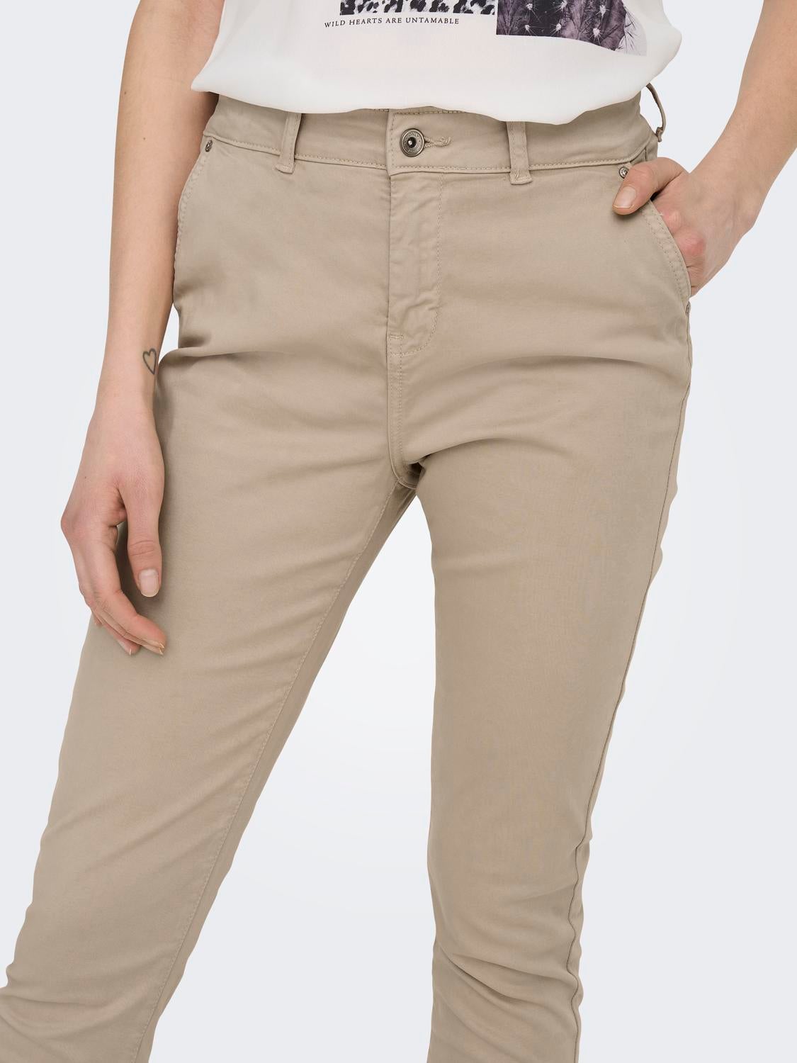 ONLEVEREST Hohe Taille Normal geschnitten Leggings Oxford Tan