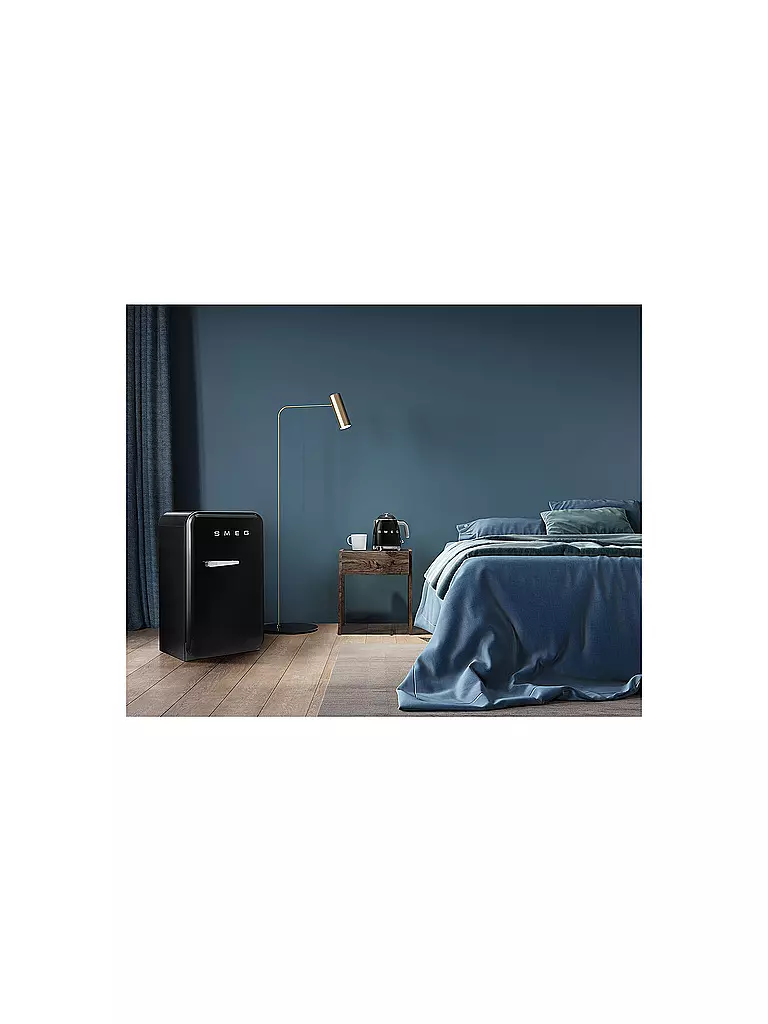 SMEG Mini-Wasserkocher 0,8l 50s Retro Style Schwarz KLF05BLEU schwarz