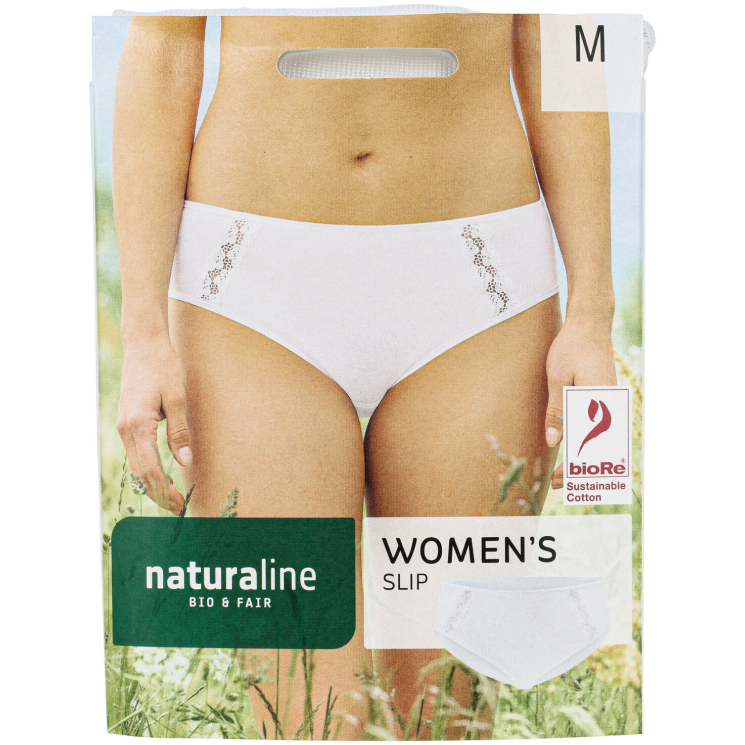 Naturaline Textil Damen Slip weiss M
