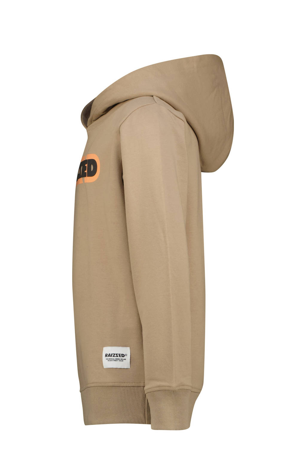 Raizzed hoodie Neor met logo lichtbruin