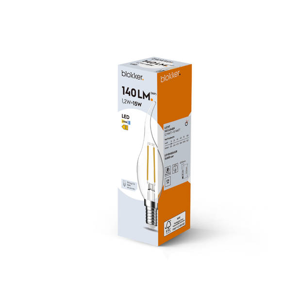 Blokker LED Kaars C35 - 15W - E14 - Helder