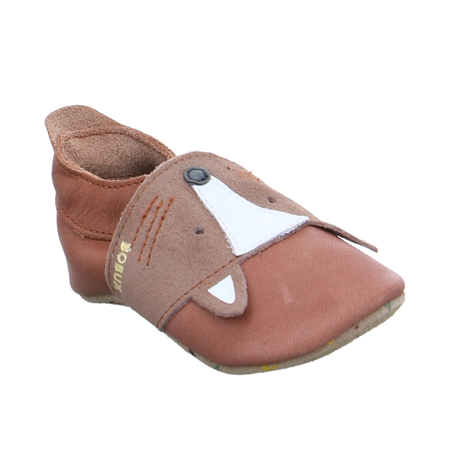 BOBUX Krabbelschuh Braun Leder