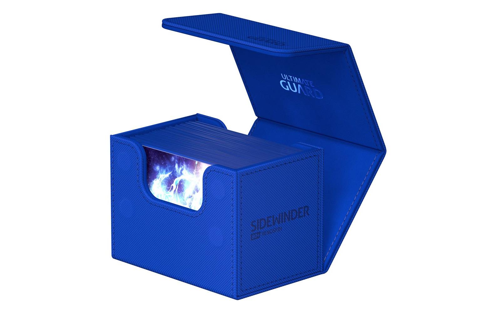 Kartenbox XenoSkin Sidewinder Monocolor 80+ BlauHochwertige Box für Sammelkarten in Standardgrösse