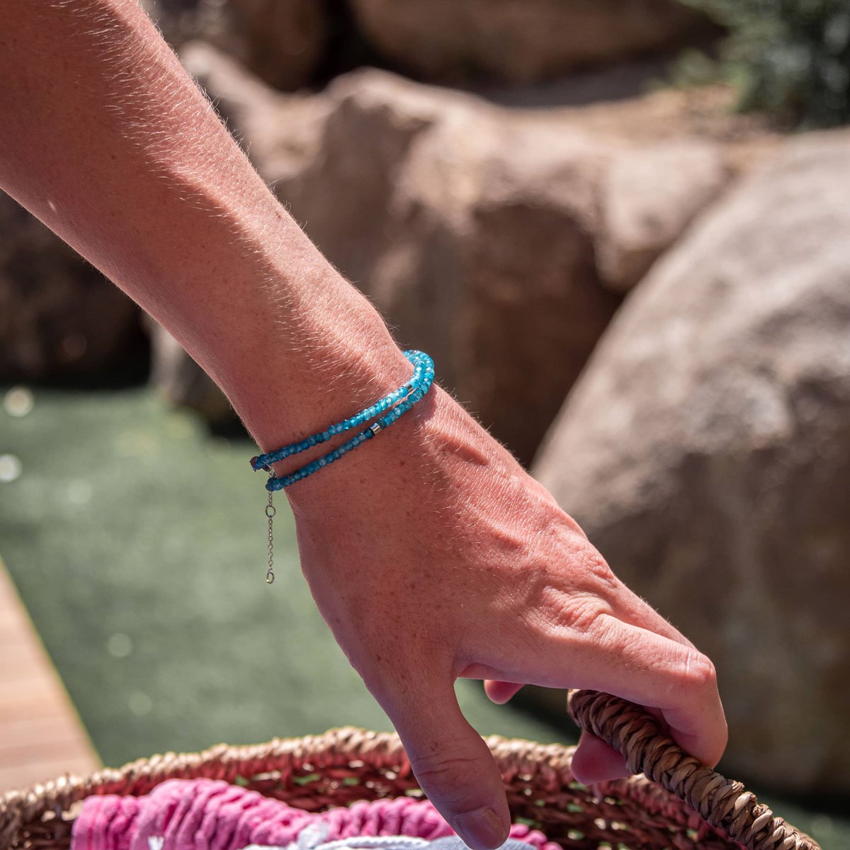 Bracelet Lumia en pierres naturelles Apatite