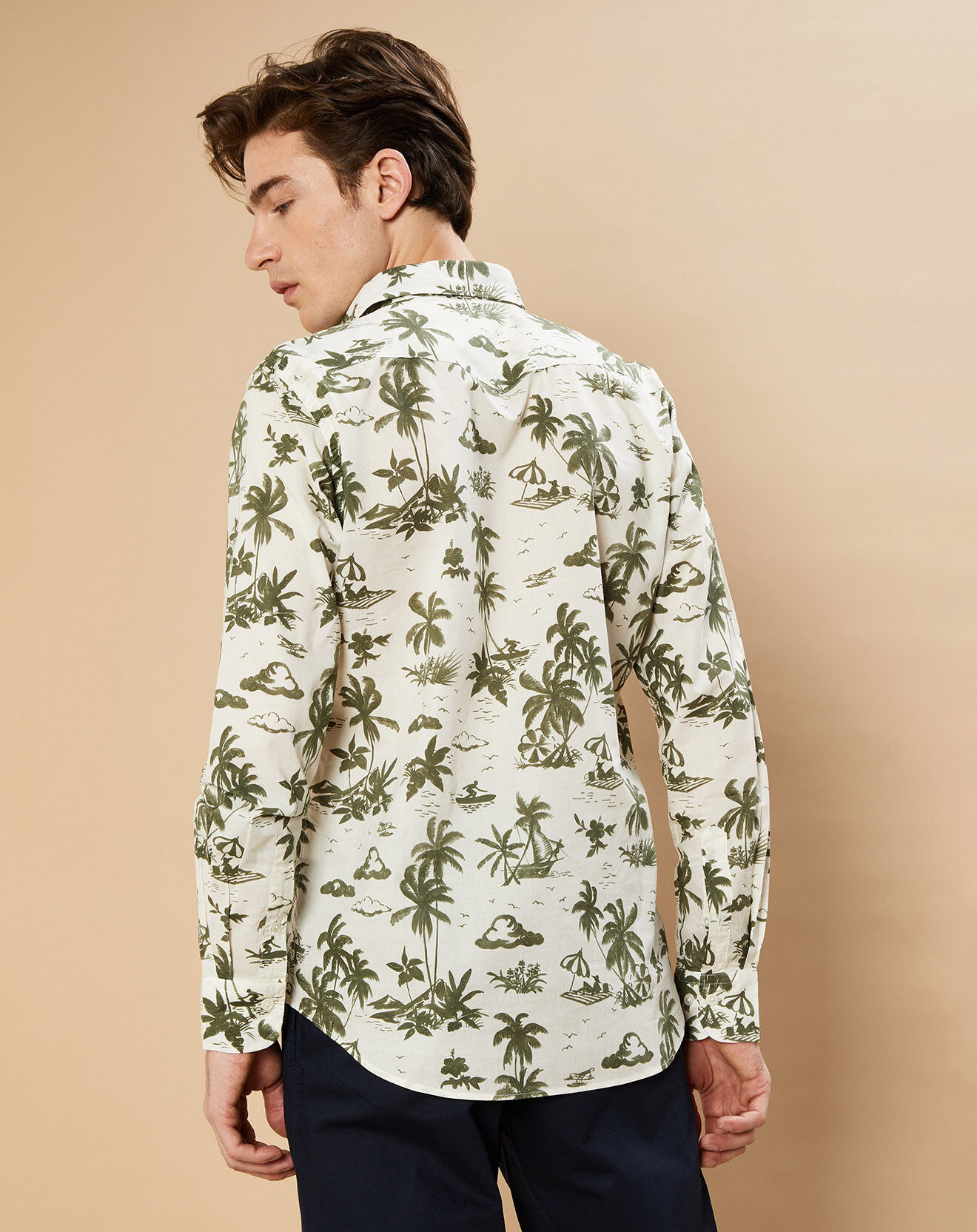 Hartford Chemise Slim Storm army