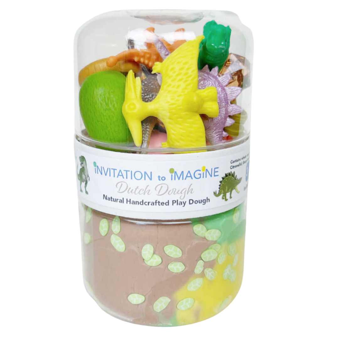 invitation to imagine speelklei play pot - dinosaur