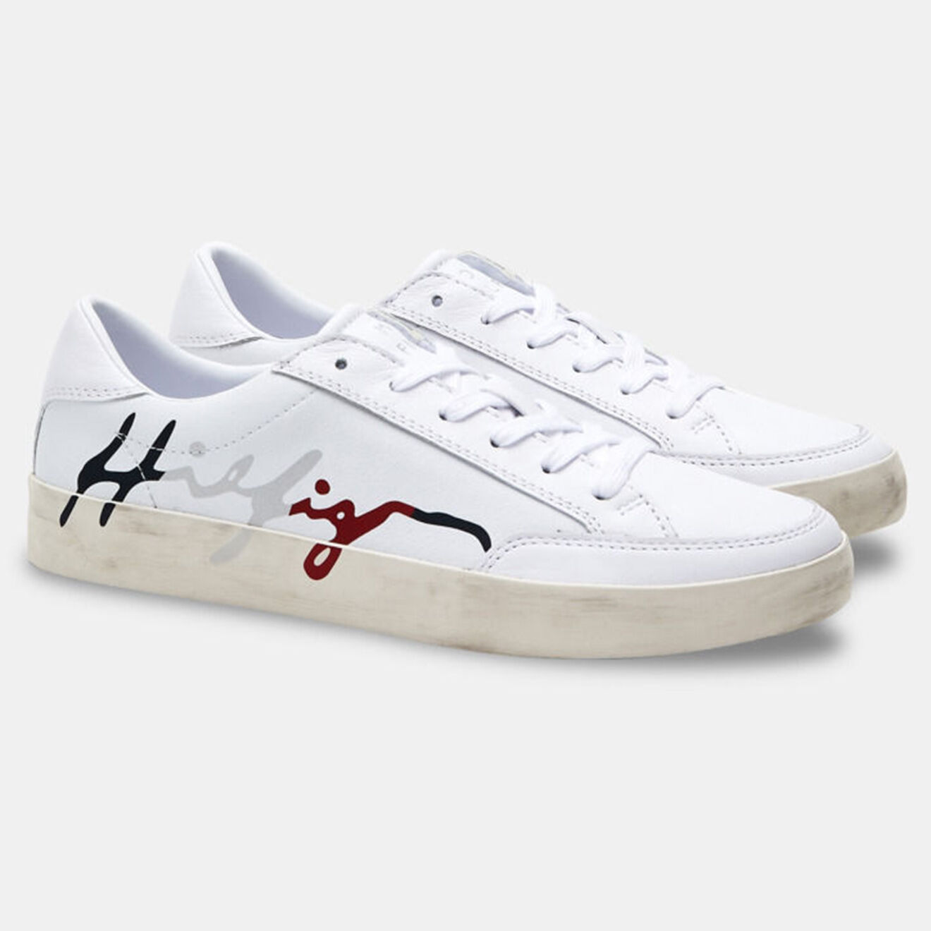 Tommy Hilfiger Baskets en Cuir J3 Rwb Signature blanches
