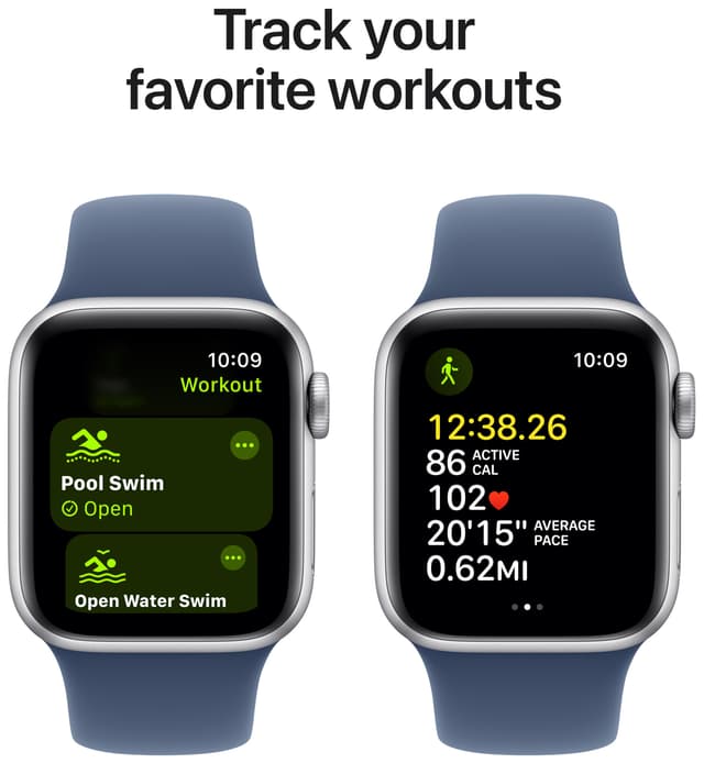 Apple Watch SE 2nd Gen 44mm LTE (Silver Alu/Denim sport band S/M)