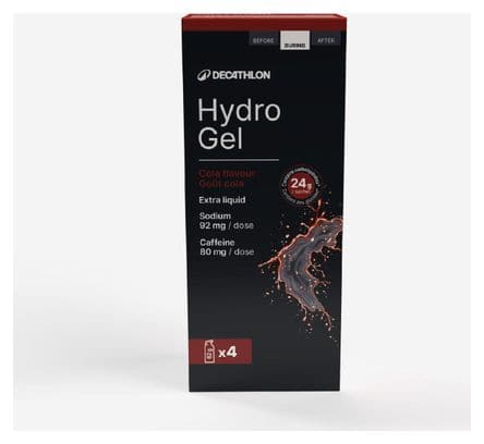 Gels énergétiques Decathlon Nutrition Hydro Gel  Cola - 4x62g