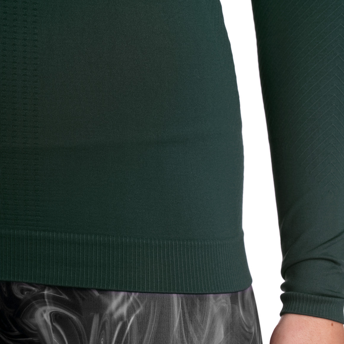 Gina Sports Damen Sport-Langarmshirt in Seamless-Qualität dunkelgrün