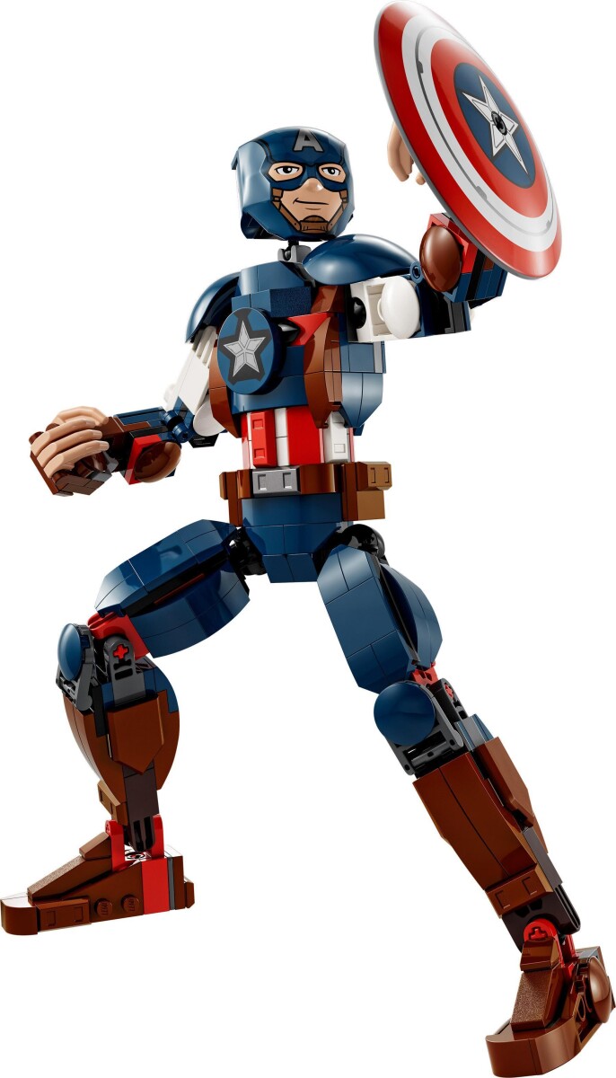 Lego Marvel Avengers - Captain America Figur - Byg Selv - 76258