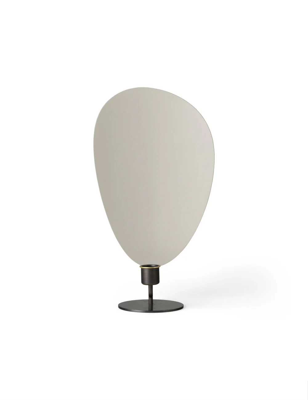 Audo Copenhagen  Flambeau lysestage, Grey/Bronzed Brass - H30 cm.