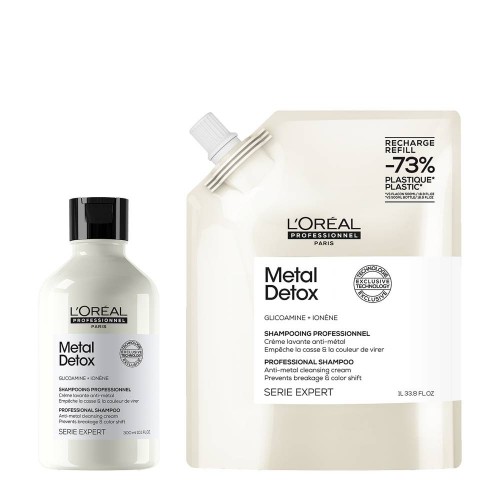 L'Oréal Metal Detox Shampoo 300ml   Recarga 500ml