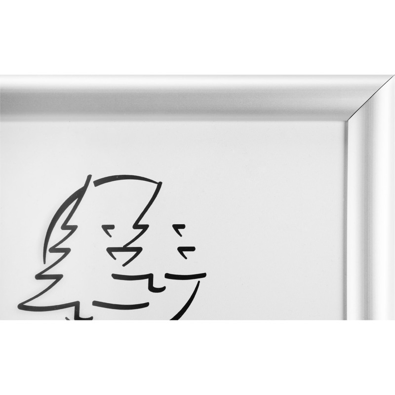 Cadre photo aluminium A4 - Argent
