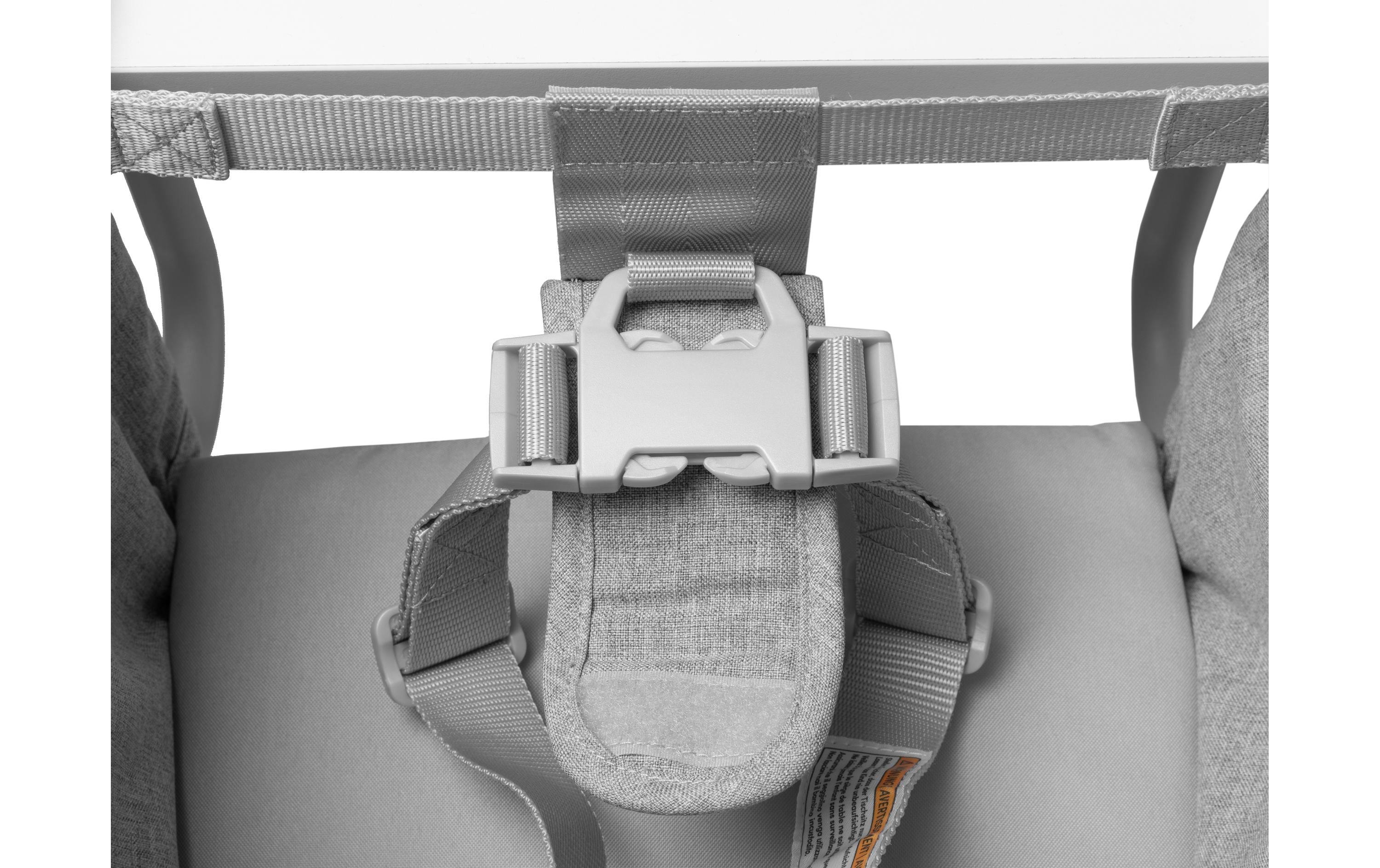 Tischsitz GrauBequemer und kompakter Sitzschutz für Babys