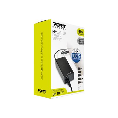 PORT - Chargeur secteur pour ordinateur portable HP - 65 Watt