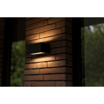 LUTEC wandlamp Gemini zwart 8,8W 700 lumen