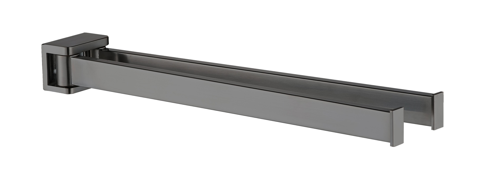 Plieger Altea 2 armige handdoekhouder 36 cm geborsteld gunmetal