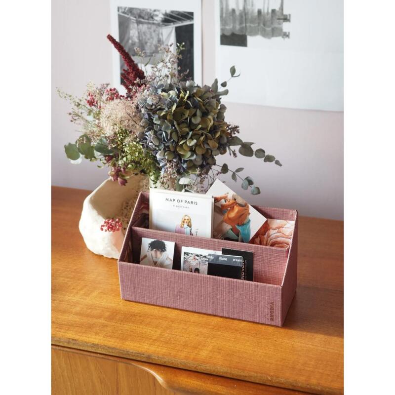 Rhodia collection ORANGE Botanique - porte-courrier, 25 x 10 x 14 cm - Amaranthe