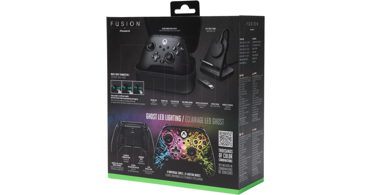 PowerAXbox WS Controller FP Lumectra  (Zwart, Xbox Series X|S, Xbox One, Windows 10/11)